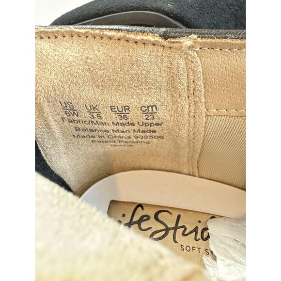 LifeStride Shoes Womens Size 5W Black Suede Booties Soft System Heels Flex Zip - Picture 10 of 10